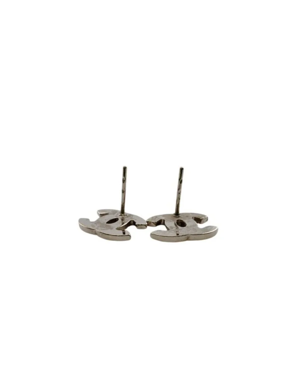 Chanel Metal Earrings Silver